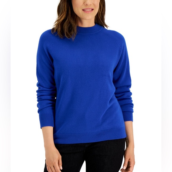 Karen Scott Sweaters - Karen Scott Mock Neck Sweater